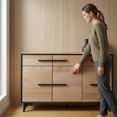 Design dresser cabinet luxury wood dressers cabinet shelf console furniture new