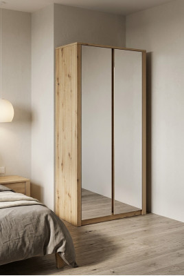 Wardrobe wooden cabinet modern bedroom cupboards wood furniture interior