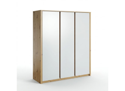 Wardrobes Mirror Wood Wardrobe Furniture Cabinets Clothes Closet New