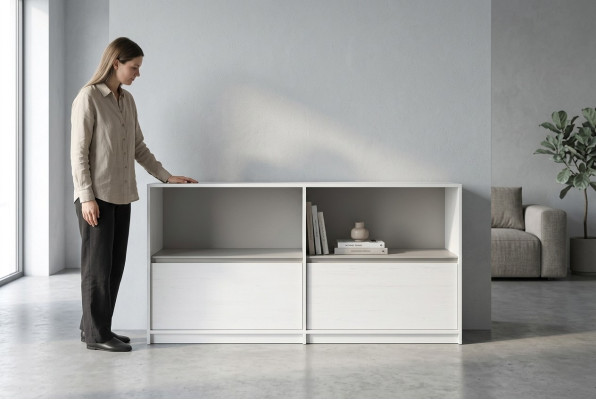 Chest of drawers in various colors 2 drawers sideboard highboard dressers