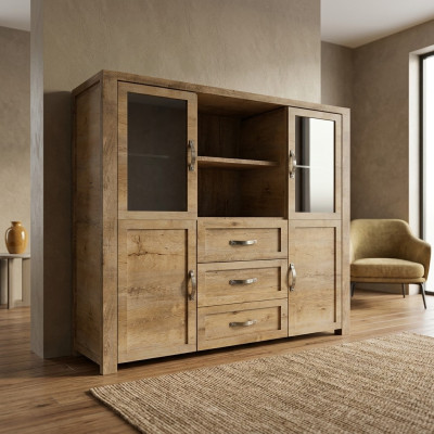 Sideboard Design Dresser Wood Cabinet Furniture Display Case Modern Cabinet Buffet Bar