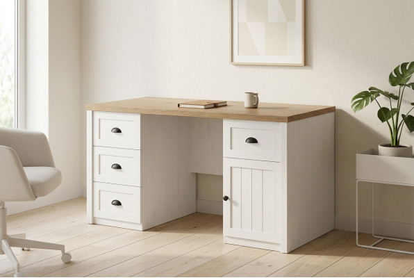 Desk Wood Wooden Desk Massive Table Office Furniture Country House Office Furniture Tables