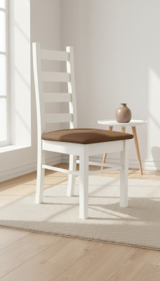 Classic country house upholstered armchair, single-seater chair, textile room armchair.