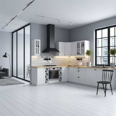 Country kitchen line cabinet kitchen base cabinet wall cabinet furniture custom-made