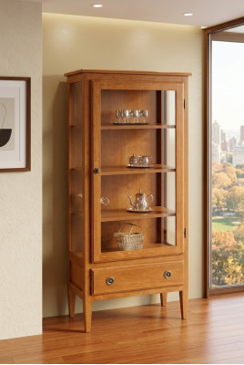 Display cabinet sideboard shelf modern style living room glass cabinet showcases new