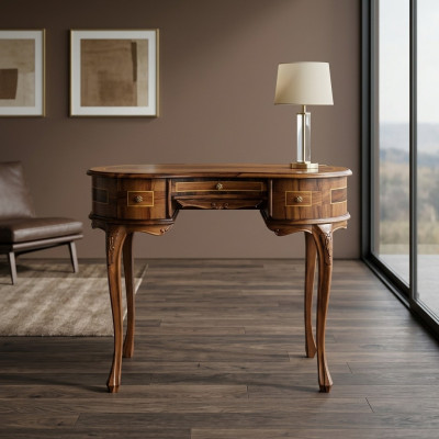 Secretary desk office desks solid wood furniture Italy antique style