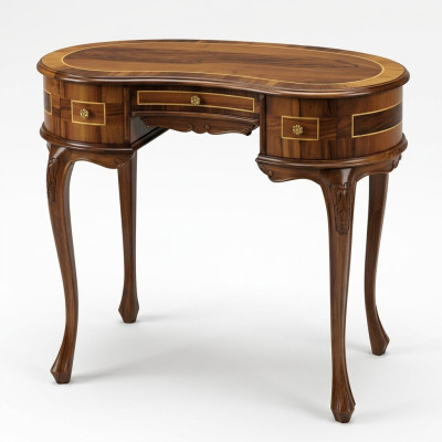 Secretary desk office desks solid wood furniture Italy antique style