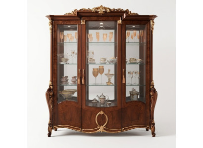 Showcase 3-door cabinet display living room cabinets design cabinet furniture glass new