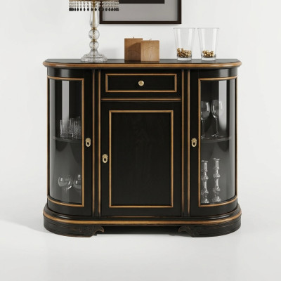 Display cabinet classic showcases living room furniture solid cupboards sideboard