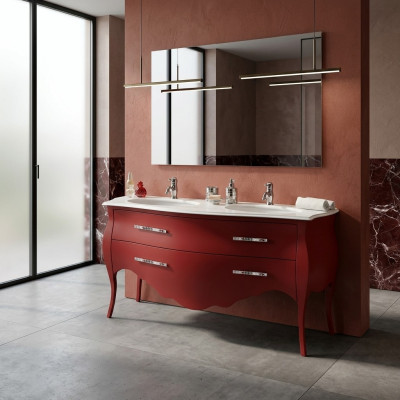 Bathroom furniture base cabinet bathroom cabinet red 175cm cabinet bathroom furniture hanging bathroom new