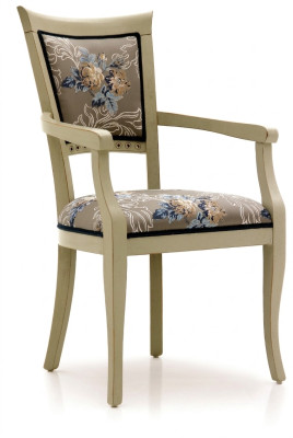 Dining room chair Art Deco armrest dining chairs design textile luxury multicolored