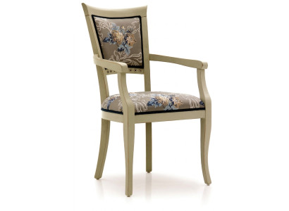 Dining room chair Art Deco armrest dining chairs design textile luxury multicolored