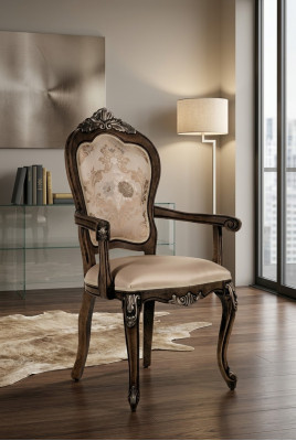Armchair Wood Upholstered Classic Dining Room Furniture Wood Chair Chairs Armchair Furniture