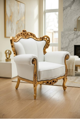 Design luxury classic modern lounge textile armchair 1-seater sofa upholstered sofas