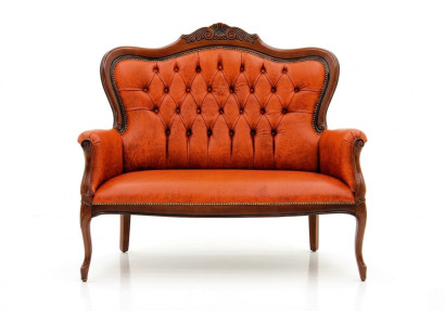 Art Deco Two-Seater New Sofa 2-Seater Design Sofas Upholstered Couches Textile Relax
