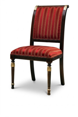 Chair seat cushion chair Italy luxury dining room chairs fabric wood 1x armchair