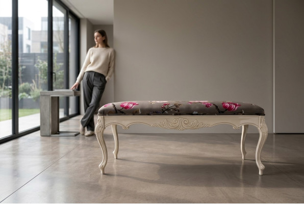 Stool Sofa Pouf Cushion Side Stool Footstool Ottoman Seat Bench Art Deco New