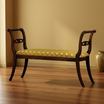 Ottoman chaise lounge padded bench stool footstool side stool bench