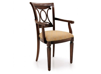 Design upholstered chair seat office dining room wooden chair with armrest classic new