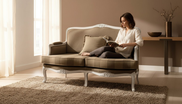 Design upholstery textile sofas couches new double sofa luxury sofa 2-seater furniture