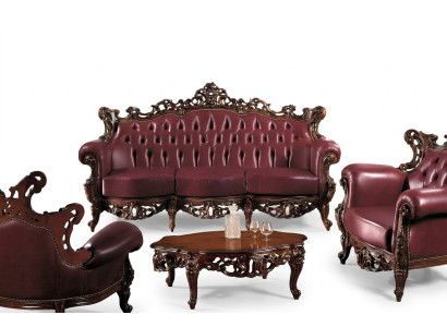 Chesterfield 3-seater couch leather sofa luxury design Italian furniture