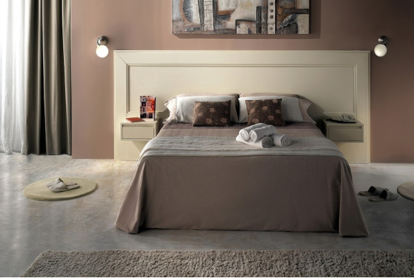 Modern Luxury Furniture 4-piece Set Hotel Equipment 2x Beds + Nightstand