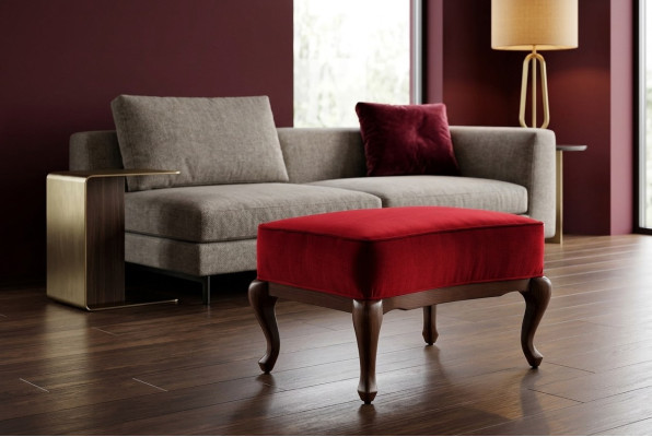Living room designer pouf textile fabric new ottoman footstool seat pouf