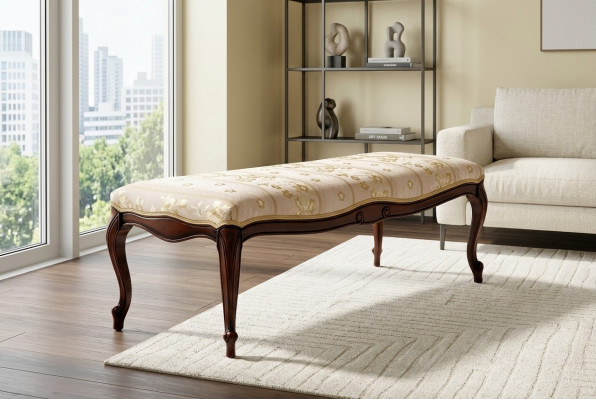 Footstool Ottoman Furniture Stool Pouf Chesterfield Upholstered Side Stool