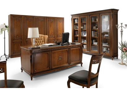 Design office desk writing desk armchair furniture table chair 2-piece solid wood