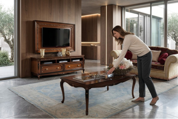 Coffee tables table luxury wood tables consoles design Italian furniture Vaccari