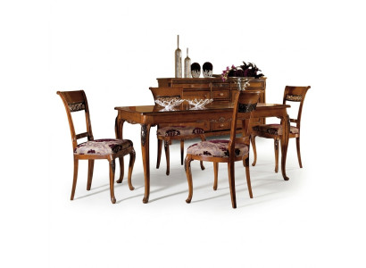 Dining table furniture set: 4 chairs set, 5-piece group, design dining room suite, new