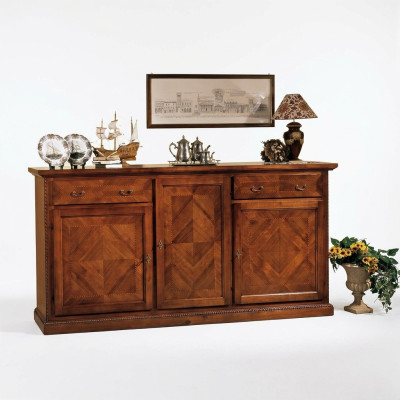 Dresser drawers wooden sideboard cabinet cabinets solid dressers living room
