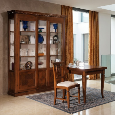 Showcase living room furniture sideboard solid wood display cabinet real wood