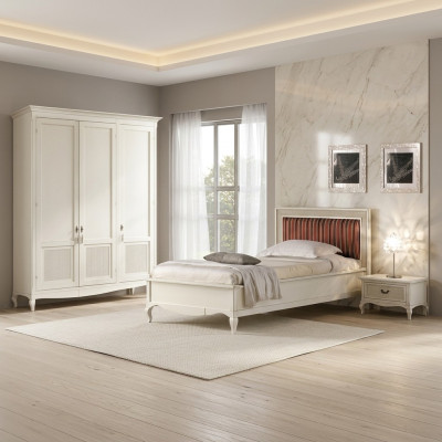 Furniture New Bed Nightstand 3-piece Bedroom Set Design Art Deco Luxury Beds