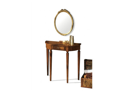 Art Deco style furniture console table mirror wood Italian tables consoles 2-piece set