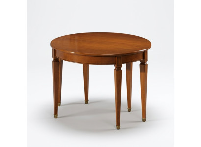 Dining table luxury round table solid wood Italy new dining room tables round furniture