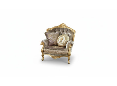 Furniture Chairs New Art Deco Design Armchair Textile Living Room Lounge Luxury Design