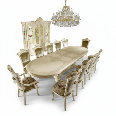 Table luxury dining table Italian design furniture furnishing tables solid wood