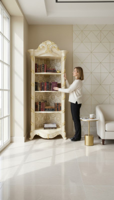 Classic cupboard bookshelf wood new bookcase display cabinet display cupboard