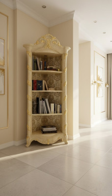 Classic cupboard bookshelf wood new bookcase display cabinet display cupboard