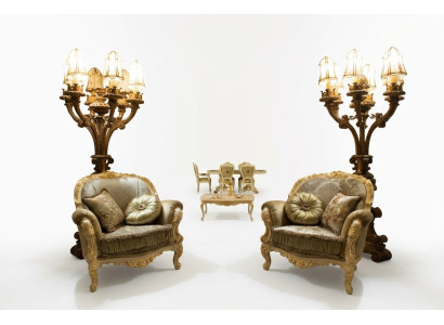 Armchair Design Sofa 2-piece Relax Fabric Lounge Luxury TV Club Upholstered Seat