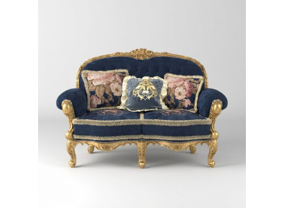 Chesterfield Sofa 2-seater Upholstered Couches Sofas Velvet Fabric Two-seater Furniture New