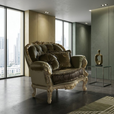 Two-seater sofa, 2-seater design sofas, upholstered couches, new textile, relax, classic