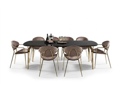 Dining table design furniture Italy luxury dining room table dining tables marble stainless steel