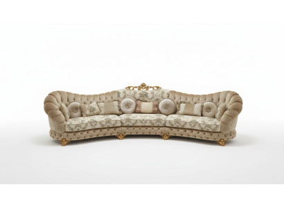 Living landscape corner sofa round couch seating upholstery sofa luxury furniture sofas Italy