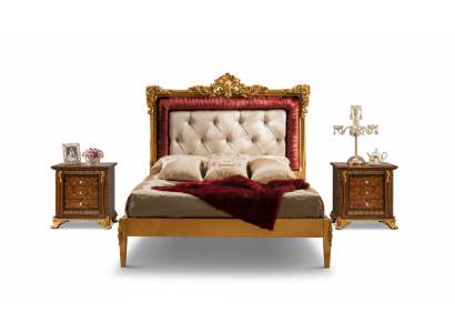 Bed Bedroom Set Design Luxury Beds New Baroque Furniture 2x Nightstand 3-piece.