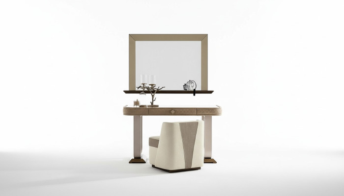 Vanity table bedroom stool set dresser table console mirror