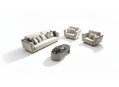 Italian furniture sofa set 3+1+1 seater design sofa upholstered couches couch