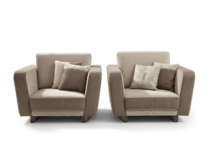 Design Lounge Club Relax Armchair Chair Upholstery Television Leather Textile Wood Fabric