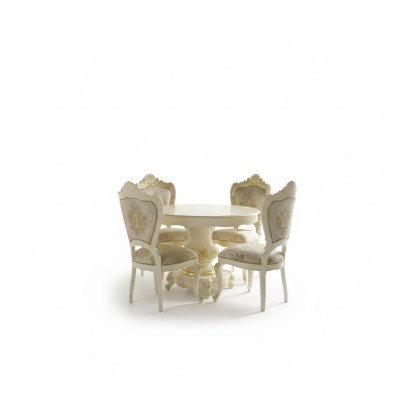 Luxury Round Table Solid Wood Italian Dining Room Tables Round Furniture Dining Table New